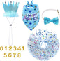 hoyuwak Dog Birthday Party Supplies Girl Dog Birthday Bandana Tutu Set Cute Hat Bow Tie Set for Large Medium Small Dogs