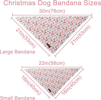 Summer Dog Bandana, UP URARA PUP Orange Bandana for Small Large Dogs, Cotton Handkerchief Cute Little Flower Puppy Triangle Bid Scarf for Boy Girl Dogs