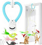 Interactive Cat Toys for Indoor Cats: Automatic Flying Bird Feather Wand Chase Exercise Enrichment Stimulation, USB Rechargeable Durable Safe Hanging Toy for Bored Kittens Adult Multi Cat Households