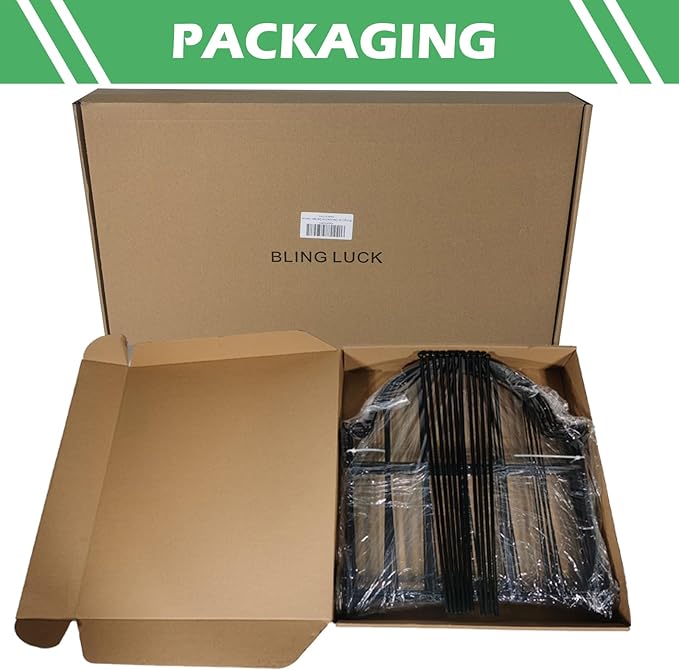 Garden Fence, 22 in(H) x 10.83 ft(L) Arched Rustproof Metal No Dig Fence Garden Fence Border, Ground Stake Animal Barrier Fence for Rabbit Dog, Outdoor Decor for Yard & Patio