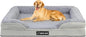 Orthopedic Dog Bed for Large Medium Sized, Washable Memory Foam Large Dog Bed, Durable Medium Pet Sofa with Removable Cover, Washable Waterproof Pet Couch Beds(Grey, XL)