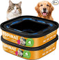 2 IN 1 Genie Refill Bags for Dog Cat 2 Pack - Total 56FT Lasts Up to 8 Months - Superior Odor Control for Dog Poop Cat Litter Bags - Pet Waste Refill Bags Fits Pet Genie and Litter Genie Pails