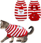 Cat Christmas Sweater Pet Winter Warm Coat Pajamas Christmas Santa Knitwear Cat Sweater for Cats Kitty Puppy (Santa, XS)