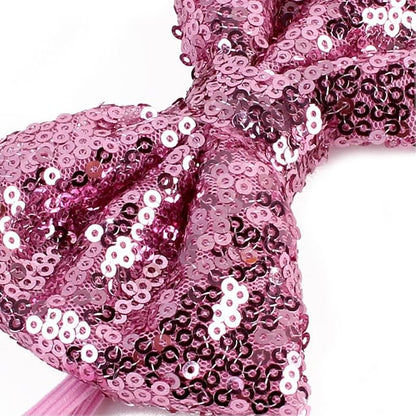 Stock Show Pet Cute Birthday Party Cone Hat and Bow tie Collar Set with Adjustable Headband and Pom-poms Topper for Small Medium Dogs Cats Pets (Pink)