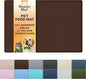 Neater Pet Brands Neater Mat Pet Mats for Food and Water, Cat & Dog Bowl Mat Waterproof Silicone, Feeding Tray, Dog Food Mats for Floors, Placemat w/Raised Edge for Under Bowls, 24" x 16", Brown