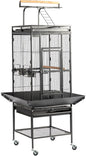 VINGLI Bird Cage with Rolling Stand for Parrots, Cockatiels, Budgies, Lovebirds, Small/Medium Birds (62“H with Play Top)