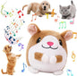 Interactive Dog Toys,Active Moving Pet Plush Toy with Recording and Music Modes, Jumping Squeaky Song shaking Interactive Dog Ball,Rechargeable Dog Toys to Keep Them Busy,Animal Plush Pet Toy(Hamster)