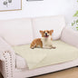 hyha Waterproof Dog Blanket, Reversible Pet Bed Blanket, Soft Sofa Couch Cover for Dogs Washable, Waterproof Pet Couch Covers for Sofa Puppy Cats Furniture Protector(30"x53", Beige/Beige)