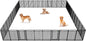 New Thickened Version Dog Playpen, 43 Inch Dog Fences for The Yard, Portable Outdoor Dog Playpen for Large/Medium/Small Dogs, Foldable Metal Dog playpen, with Doors (40 Panels, 43 Inch)