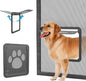 NAMSAN Dog Screen Door, Flap Opening 12 x 14 inches, Dog Door for Screen Door, Magnetic Self-Closing Large Pet Door for Sliding Door, Screen Door with Doggie Door Built in, Lockable, Black