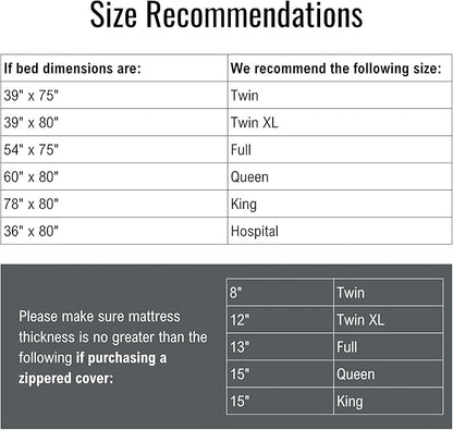 DMI Twin XL Zip Mattress Cover, Waterproof and Washable, Noiseless Cover for College Dorm, Hospital Bed, and Incontinence - Durable Mattress Protector Twin Size XL for Pets & Spills