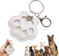 Dog Hair Keychain, Leather Pet Hair Collector Keychains, Pet Fur Keepsake Gift, Paw Charm for Collecting Cat Dogs Fur