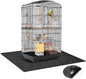 48 x 48 Inch Large Felt Bird Cage Mat, 3mm Thick Absorbent Felt Surface with Non-Slip Backing, Durable Under Pet Cage Mat for Bird Cages Tear-Resistant & Water-Absorbing Pad