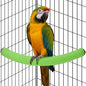Rypet Parrot Perch Stand Toy Used for Cage Corner for Paw Grinding Clean Stick Exercise, Rough-Surfaced Quartz Bird Perch Standing Cage Accessorie for for Small Parakeets Cockatiel Conures (Green XL)