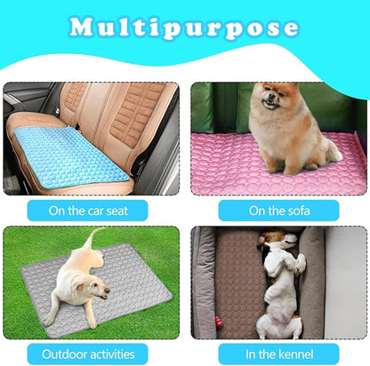Dog Cooling Mat for Dogs, Pet Cooling Pad Bed for Dog Easy Washable for All Types of Pets and Perfect for Both Indoor and Outdoor Use, Including Car Seats 40" x 28"