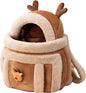 Pet Carrier Backpack Warm Travel Bag for Cat Dog Portable Small Animal Cage Outgoing Plush Bag Cat Winter Travel Bag
