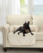 Brilliant Sunshine Premium Calming Dog Bed Mat, Silky Velvet, Removable Washable Cover, Cushion Protector and Couch Covers for Dogs, Pets, Cats, Medium, Beige Natural