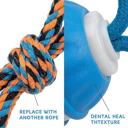 Zealburst Interactive Dog Toy, 360° Smart Automatic Rolling Moving Toy for Bored Dogs & Cats, Self-Moving Pet Toy, 【Orange】