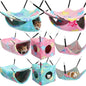 Sadnyy 8 Pcs Velvet Ferret Hammock Washable Rat Hides Guinea Pig Cage Accessories Pet Hideout Tunnel Cave Ferret Bed Toys for Chinchilla Hamster Sugar Glider Squirrel Hide Play and Sleep