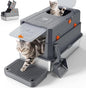 FURTIME Stainless Steel Litter Box with Lid, Large Enclosed Cat Litter Box for Big Cats, Metal Cat Box with High Sided Enclosure & Scoop, Front & Top Entry, Odor Free, Anti-Leakage, Grey