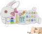 BlueWood Wooden Wall Busy Board Panels, Toddler Learning Activity Center, Montessori Philosophy Sensory, Educational Toys, Conducive to All-Round Development - Rabbit