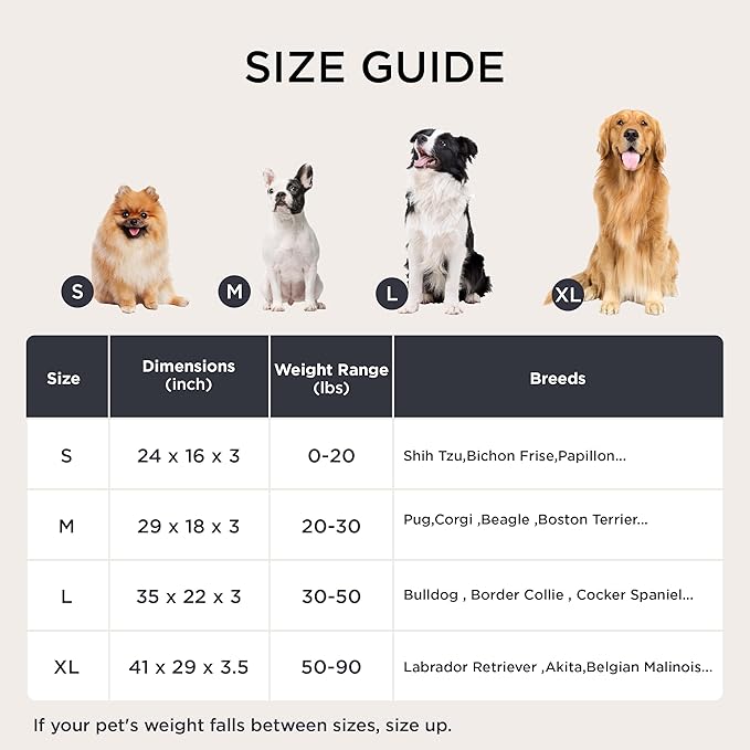 Bedsure Memory Foam Dog Bed Medium Size Dogs- Orthopedic Pet Beds for Crate with Removable Washable Cover and Nonskid Bottom - Plush Flannel Fleece Top Pet Mat, Brown