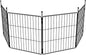 FXW MiniPaws Unleashed Dog Playpen, Expandable & Portable Design for Yard, RV Camping and Indoor Use, for Puppies and Small Dogs, 24-inch 4 Panels