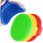 4 Pack Dog Grooming Brush, Premium Soft Silicone Pet Bath Brushes with Adjustable Handle, Shampoo Soothing Comb for Wet Dry Long Short Haired Dogs & Cats Massaging, Deshedding