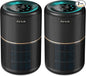 AIRTOK 2 Pack Air Purifier for Home Bedroom, Office Desktop Air Cleaners with 12pcs Fragrance Sponge, H13 HEPA Filter, 4 Stage Filtration up to 376 sqft Black Available for California