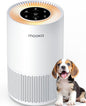 Air Purifiers for Home Large Rooms up to 1200ft², MOOKA H13 True HEPA Air Purifier for Bedroom Pets with Fragrance Sponge, Timer, Air Filter Cleaner for Smoke, Odor, Dander, Pollen (White)