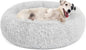 MIXJOY Orthopedic Dog Bed Comfortable Donut Cuddler Round Pet Beds Ultra Soft Washable Dog and Cat Cushion Bed (20''/23''/30'') (30'', Grey)