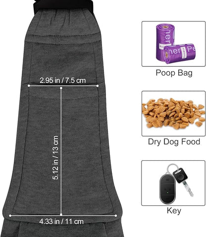 PETLOFT Reversible Dog Cat Sling Carrier, Small Carrier, Adjustable Sling, Hands Free Cross Body Carrier with Collar Hook for Dog/Cat/Bunny up to 11lb (Dark Grey)