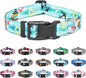 Mercano Adjustable Dog Collar - Special Design Patterns, Soft Nylon Comfortable Durable Pet Collar for Small Medium Large Dogs (M, Sail)