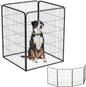 BestPet | Dog Playpen Extender | 40 Inch, 4 Panels | Heavy Duty Metal Pet Exercise Pen | Indoor Outdoor Fence Panels | Rust-Resistant, Removable, Tool-Free Setup | Anti-Skid, Expandable Design