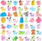 DIYDEC 60PCS Luminous Mini Resin Animals 60 Styles Miniatures Glow in The Dark Tiny Little Figures to Hide Small Duck Figures for Party Favors Bag Fillers Garden Dollhouse Decor