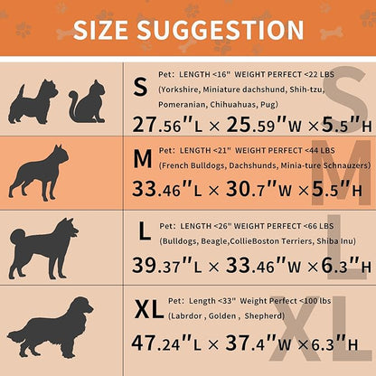 HAOMAIJIA Dog Couch Bed for Medium Dogs, Non Slip Pet Couch Covers for Sofa Thick Soft Washable Dog Couch Cover Protector All Seasons Universal Dogs and Cats Bed Mat (Khaki, Medium)