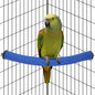 Rypet Parrot Perch Stand Toy Used for Cage Corner for Paw Grinding Clean Stick Exercise, Rough-Surfaced Quartz Bird Perch Standing Cage Accessorie for for Small Parakeets Cockatiel Conures (Blue L)