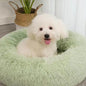 Nisrada Dog Bed for Small Medium Large Dogs Cats, 20 inch Calming Washable-Round Cozy Soft Pet Bed for Puppy and Kitten with Slip-Resistant Bottom