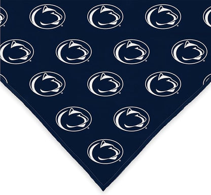 Penn State Nittany Lions Officially Licensed Bandana for Dogs and Cats | Fits Pets Great Gift Idea | Easy-to-Tie (Large, 28")
