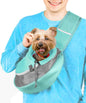 Pet Sling Carrier - Small Dog Puppy Cat Carrying Bag Purse Pouch - For Pooch Doggy Doggie Yorkie Chihuahua Baby Papoose Bjorn - Travel Front Backpack Chest Body Holder Pack To Wear (Teal)
