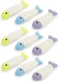 SmartyKat (9 Count) Fish Flop Crinkle Catnip Cat Toys - Multi Color, 9 Count