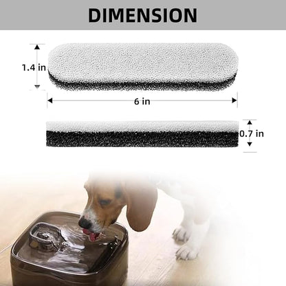 Dog Water Fountain 256oz/2Gallon/8L, Large Automatic Pet Water Dispenser, Cat Water Fountain Dog Water Bowl Dispenser with Cleaning Tool & Replacement Filters, for S-L Dogs and Multi-Pet (Filters)