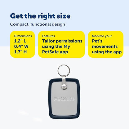 PetSafe SmartDoor Connected Pet Door Key - Provides Smart, Personalized Access for Your Dogs & Cats While Keeping Out Strays & Wildlife - Compatible with SmartDoor Connected Pet Door - Large