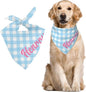 Custom Pet Scarf Personalized Dog Bandana with Name Personalized Add Your Text Bibs Triangle Head Scarfs Gift for Small Medium Large Dogs Cats Baby Puppy Pets Accessories