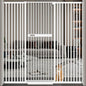WAOWAO 71" Extra Tall Cat Pet Gate 29.92-61.42" Wide Pressure Mounted Walk Through Swing Auto Close Safety White Metal Dog Pet Puppy Cat for Indoor Stairs,Doorways