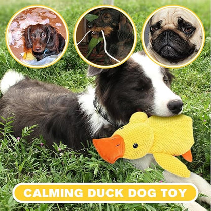 Dog Toys for Aggressive Chewers,2025 Upgraded Dog Chew Toys for Small Large Dogs,Indestructible Puppy Teething Toys,Plush Yellow Stuffed Duck Toy (Green, Large)