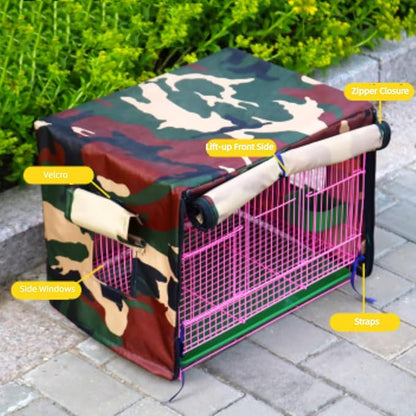 MANON ROSA Bird Cage Cover - Lightproof Birdcage Covers Nighttime- Ideal for Parrots Cockatiels Parakeets Cockatoos Lovebirds Finches Budgerigars Conure (S(13" Lx11.8 Wx17.3 H),Blue)
