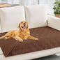 hyha Waterproof Dog Blanket, Reversible Pet Bed Blanket, Soft Sofa Couch Cover for Dogs Washable, Waterproof Pet Couch Covers for Sofa Puppy Cats Furniture Protector(30"x70", Brown/Brown)