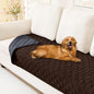 Smiry Waterproof Dog Bed Cover Blanket, Soft Reversible Pet Blanket, Washable Leakproof Cats Dogs Couch Cover for Sofa, Couch, Furniture (30x70 Inch, Chocolate/Dark Grey)
