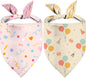Happy Birthday Dog Bandanas, Double Sided Adjustable Birthday Party Pet Decorations 2 Pack Triangle Bibs Cat Scarf Set